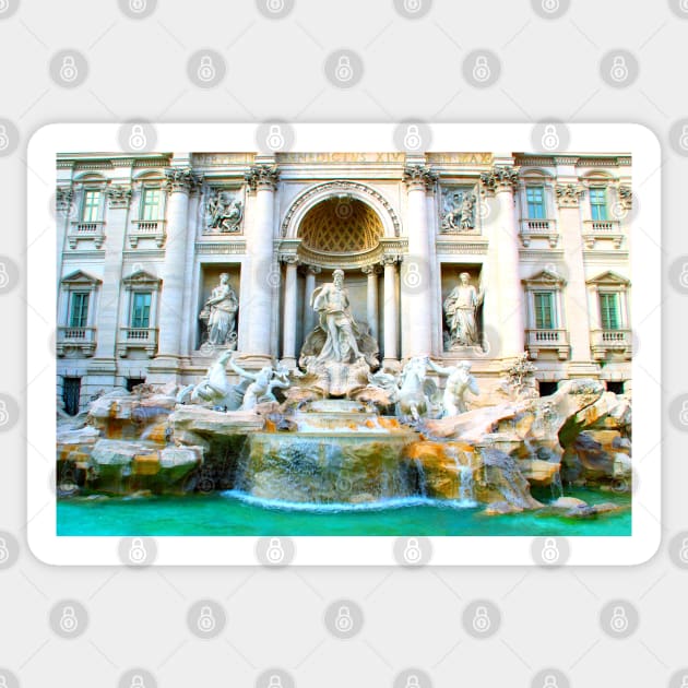 Fontana di Trevi Sticker by KristinaDrozd